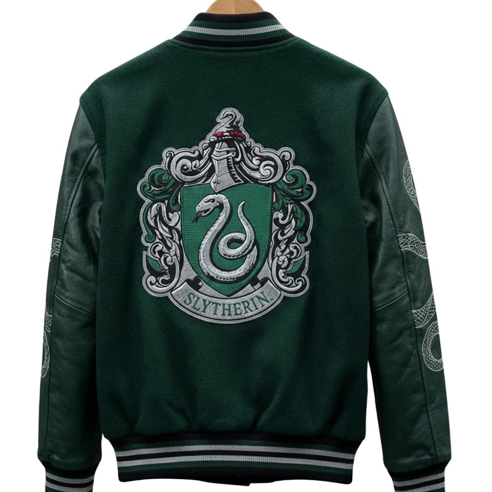 House Of Slytherin Inspired Harry Potter Varsity Jacket