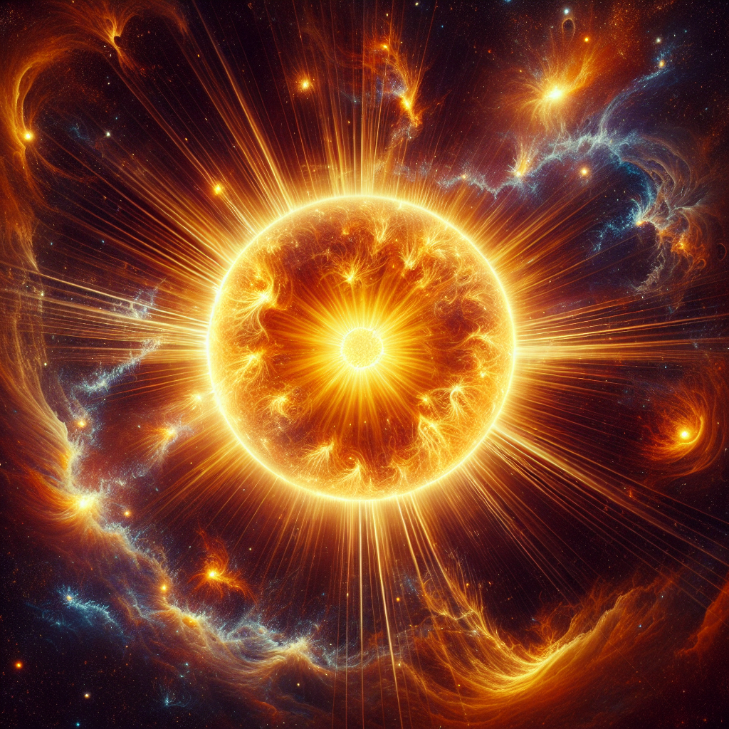 Celestial Sunburst Radiance Hoodie