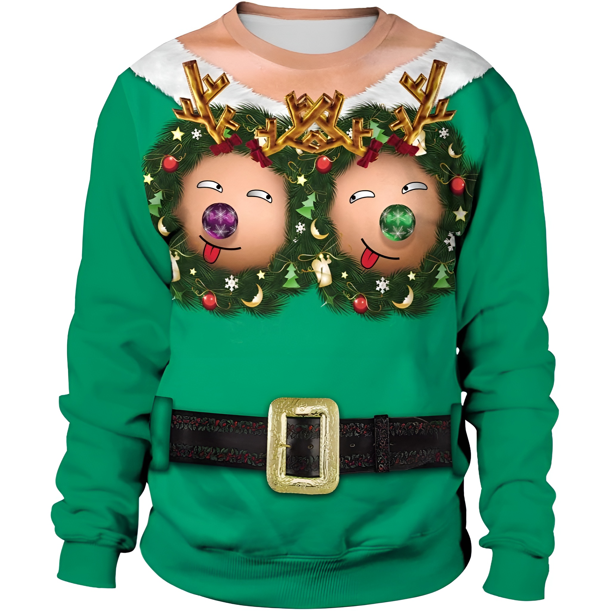 Christmas Long Sleeve Pullover Sweatshirts For Men and Women