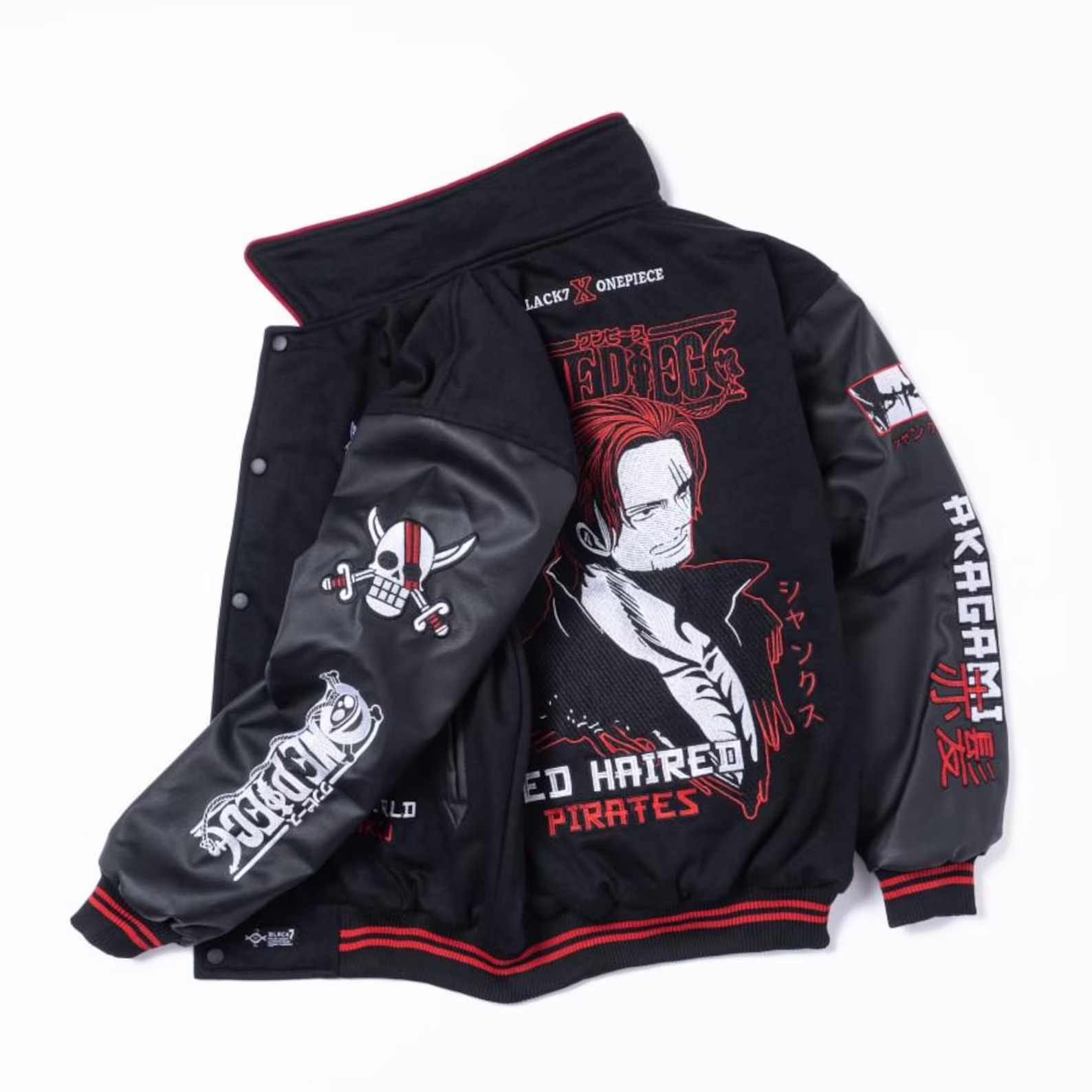 Japanese Sukajan One Piece Embroidered Anime Bomber Jacket