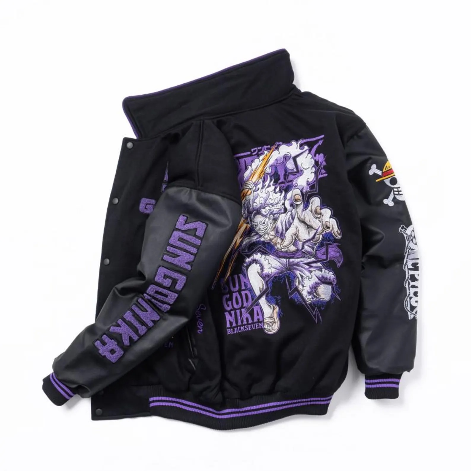 Varsity Sukajan Embroidered Anime Bomber Jacket
