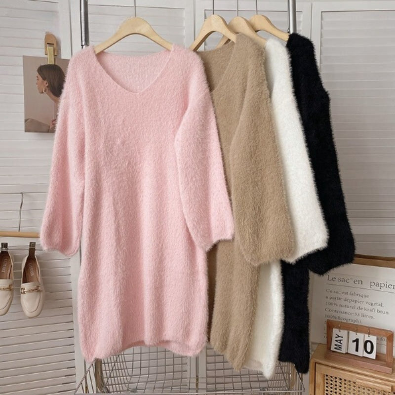Long Sleeve Warm Soft Dresses For Women-Soco Hoodie