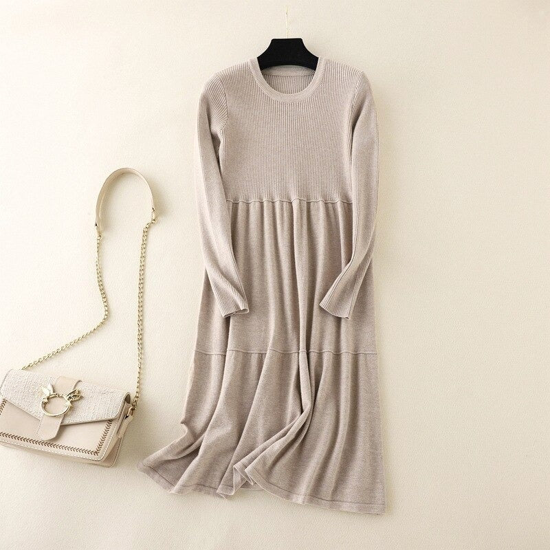 Winter Long Sweater Dress For Women-Soco Hoodie