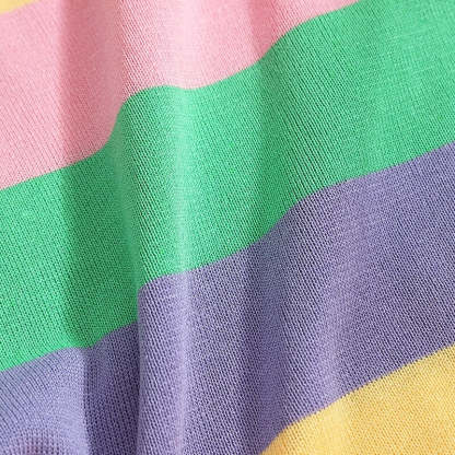 Striped Knitted Two-Piece Sets For Women-Soco Hoodie