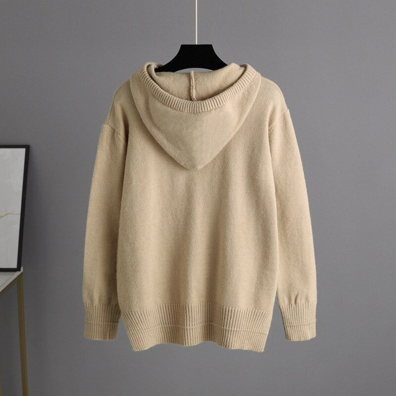 Casual Lazy Loose Hooded Sweater Pants Suit Set-Soco Hoodie