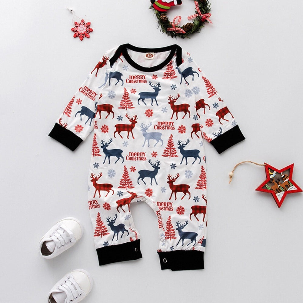 Santa Ho Hugs Design Family Pajama Set