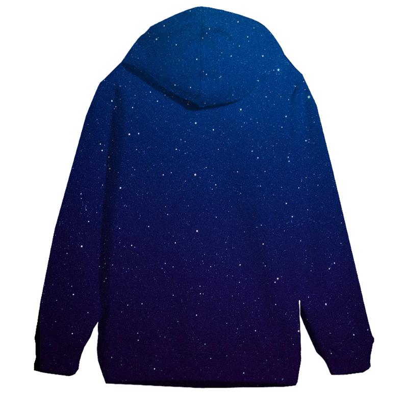 Galaxy Explosion Gradient Oversized Hoodie