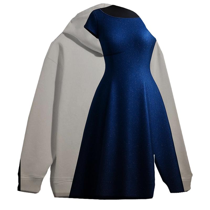 Sapphire Night Sky Oversized Hoodie