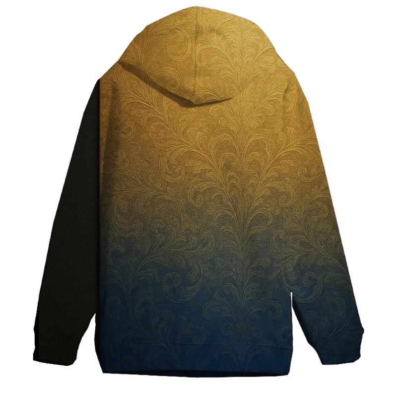 Royal Twilight Gradient Oversized Hoodie