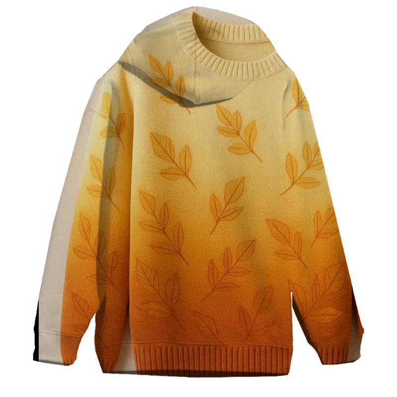 Golden Autumn Delight Oversized Hoodie