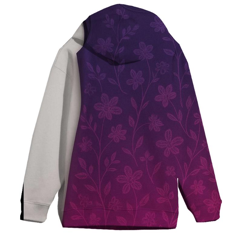 Floral Bloom Fade Oversized Hoodie