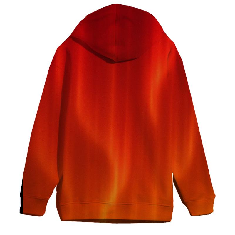 Fiery Aurora Oversized Hoodie