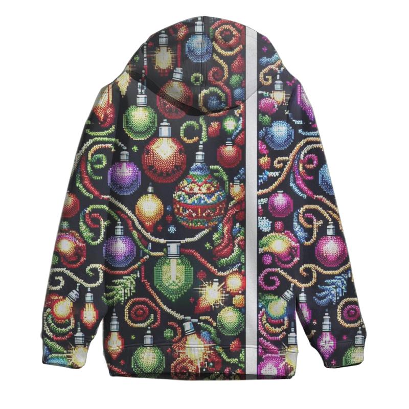 Holiday Lights Extravaganza Design Oversized Hoodie