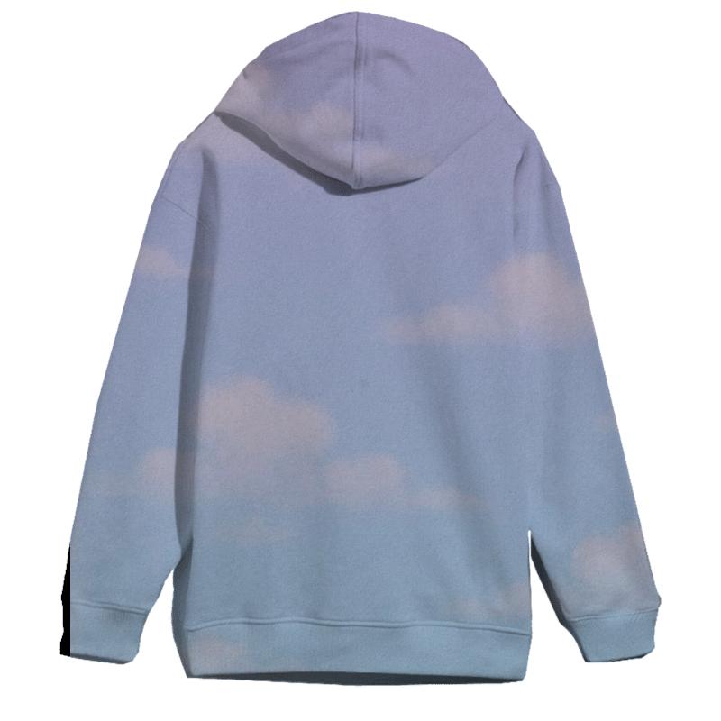 Pastel Dreamscape Gradient Oversized Hoodie