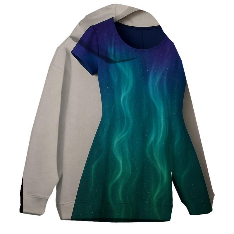 Mystical Aurora Oversized Hoodie