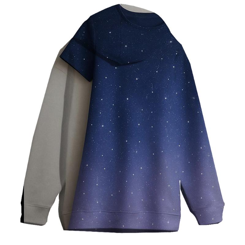 Starry Night Glow Oversized Hoodie