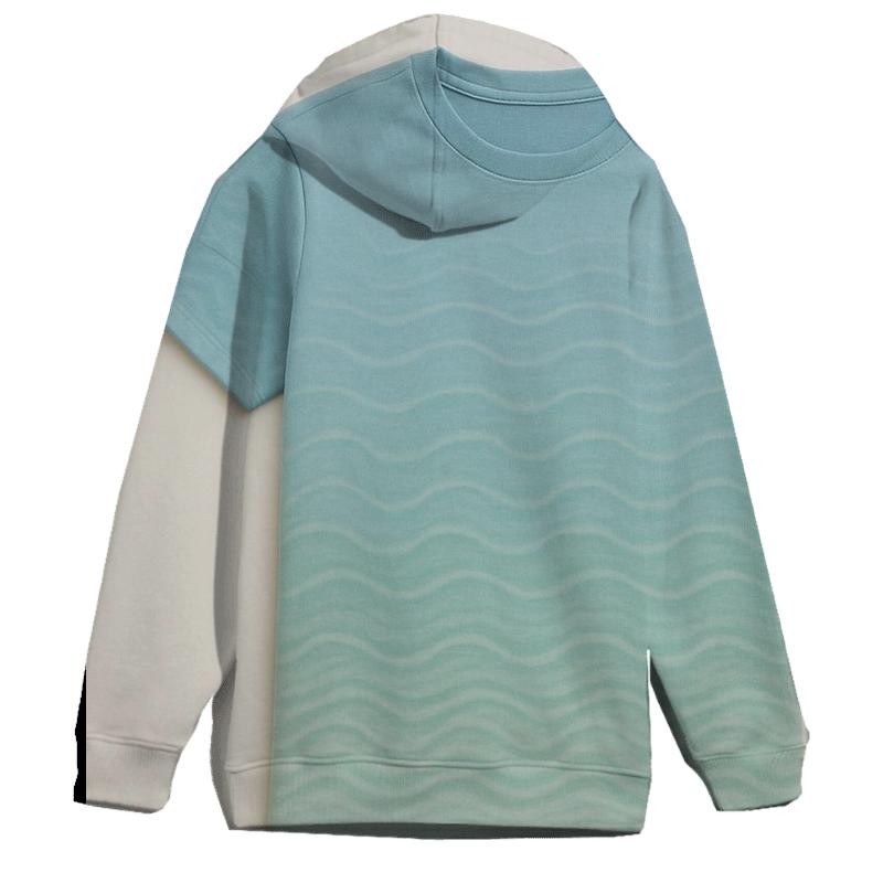 Cool Breeze Blue Oversized Hoodie