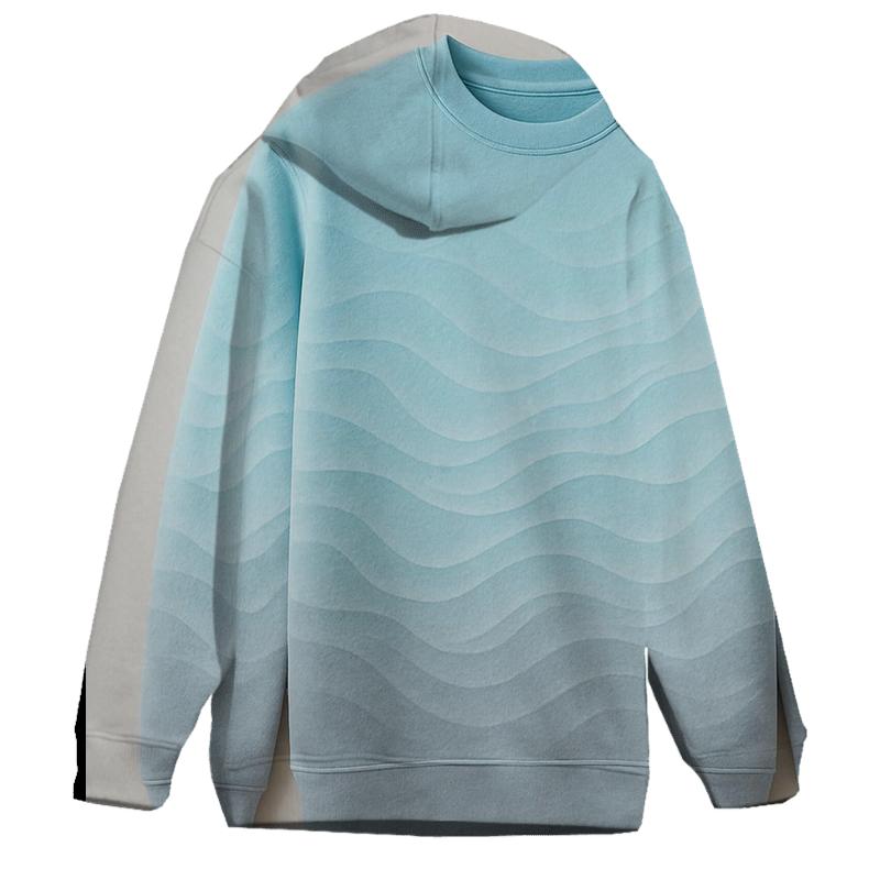 Glacier Dream Fade Oversized Hoodie