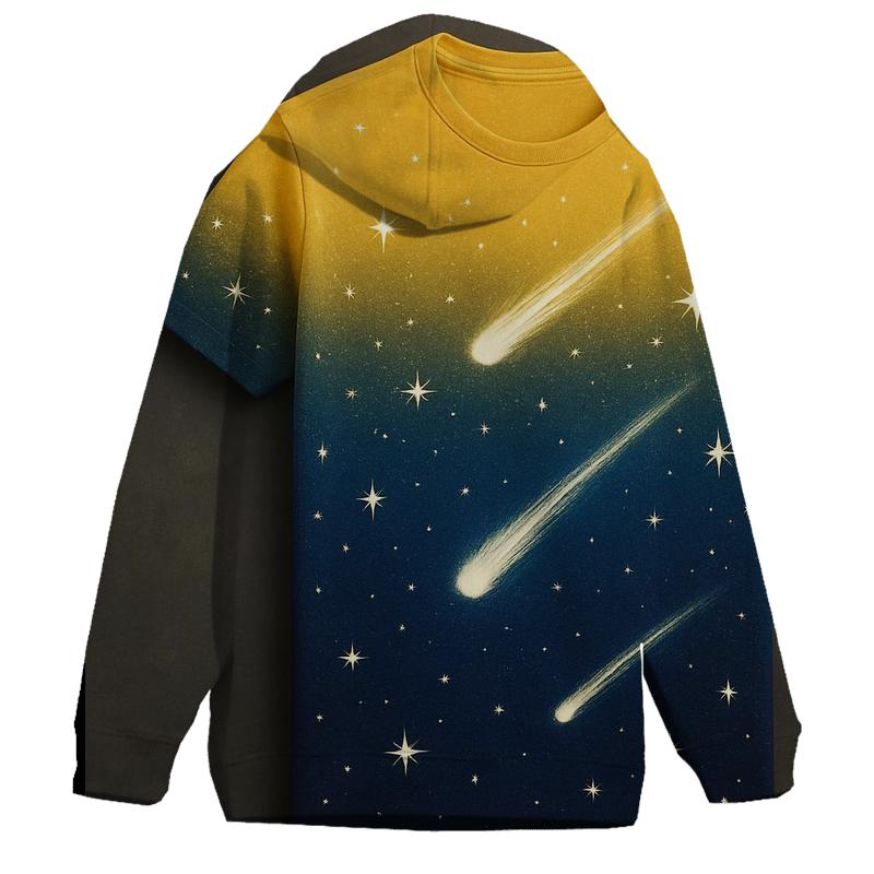 Cosmic Comet Gradient Oversized Hoodie