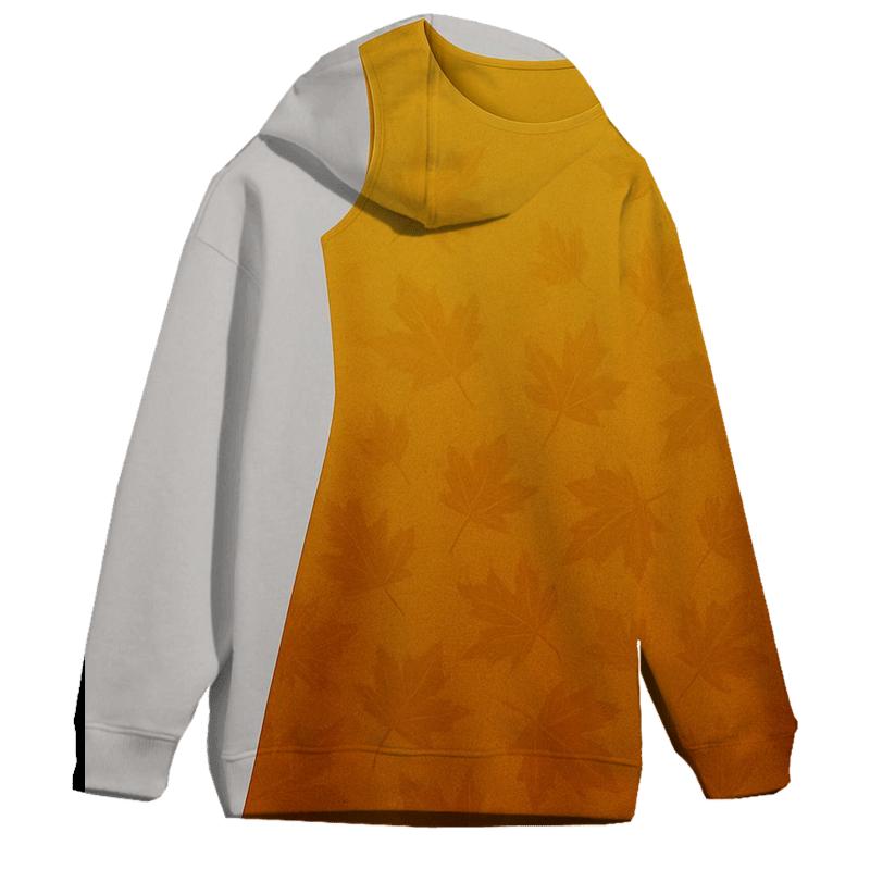 Rustic Autumn Leaves Oversized Hoodie