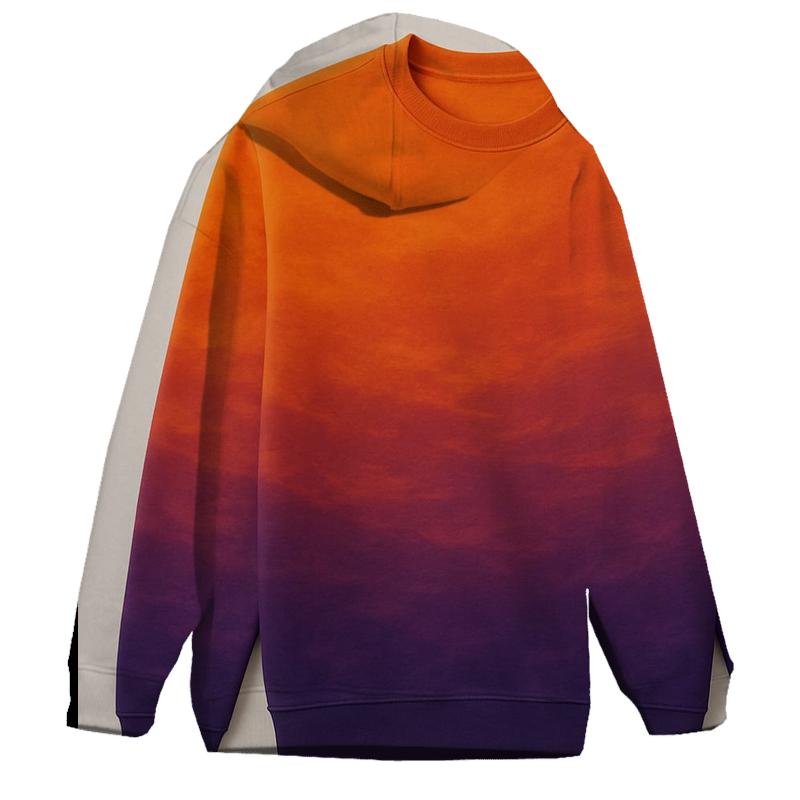 Blazing Sunset Reflections Oversized Hoodie