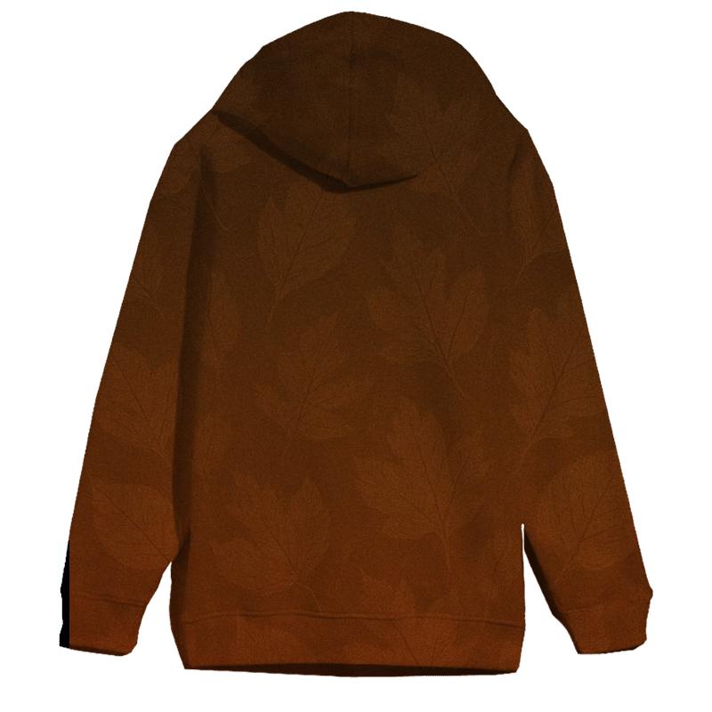Rustic Autumn Ombre Oversized Hoodie
