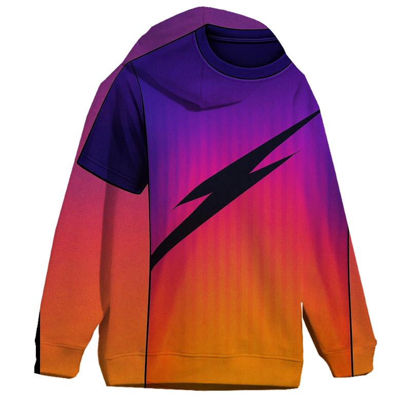 Electric Sunset Oversized Hoodie