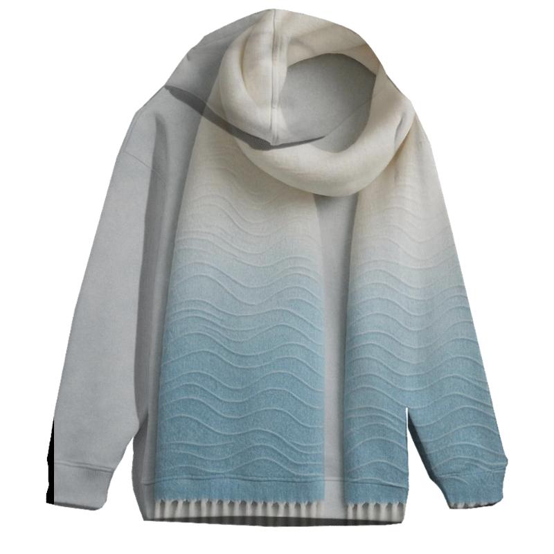 Arctic Wave Oversized Hoodie