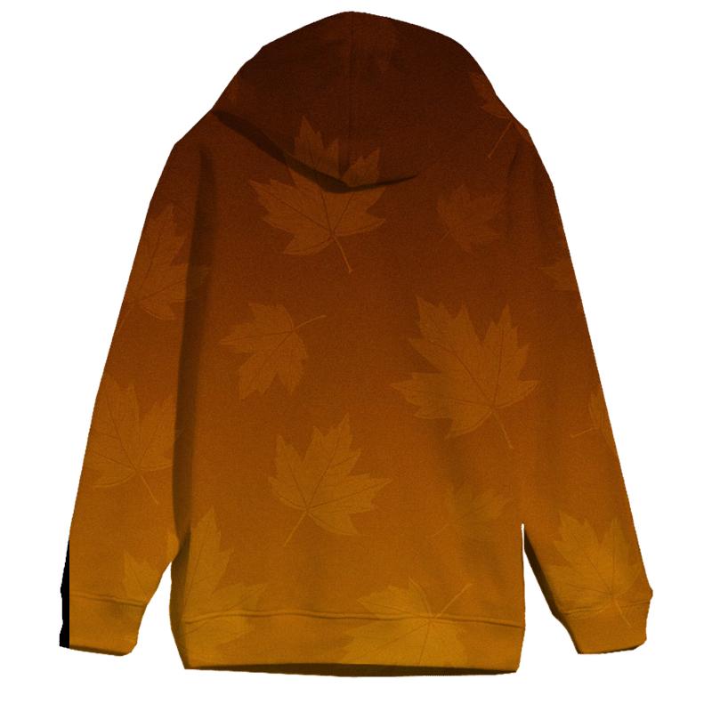 Golden Autumn Glare Oversized Hoodie