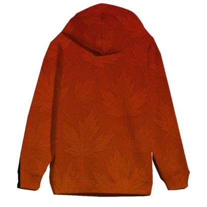 Autumn Leaves Gradient Oversized Hoodie