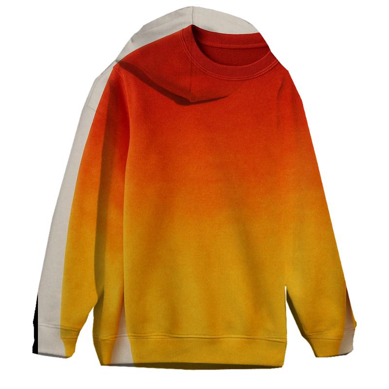 Vibrant Sunset Horizon Oversized Hoodie