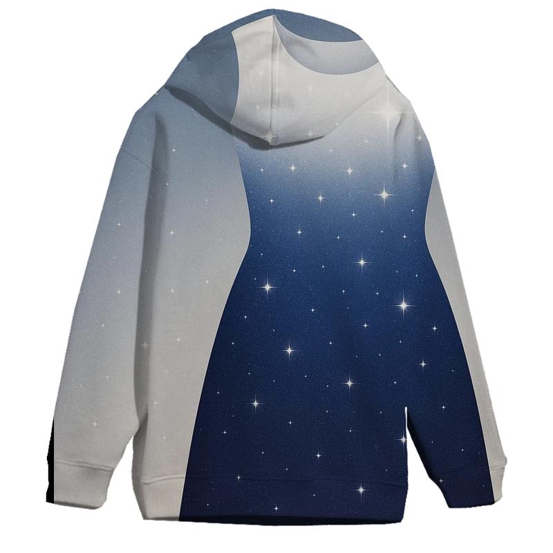 Starry Night Gradient Oversized Hoodie