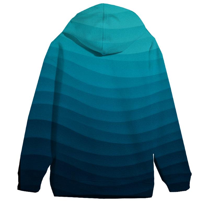 Mystic Ocean Wave Oversized Hoodie