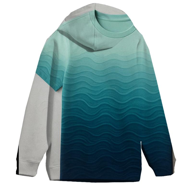 Coastal Waves Oversized Hoodie