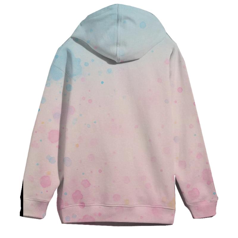 Whimsical Pastel Splash Oversized Hoodie