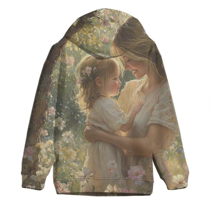 A Mother's Embrace The Eternal Safe Haven Oversized Hoodie