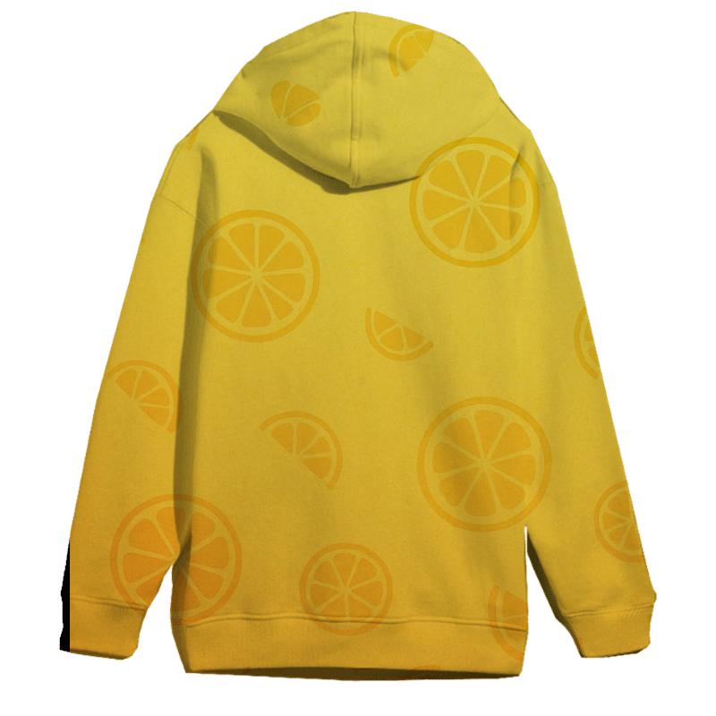 Bold Citrus Gradient Oversized Hoodie