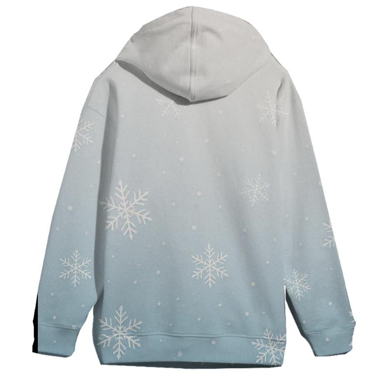 Crisp Winter Wonderland Oversized Hoodie