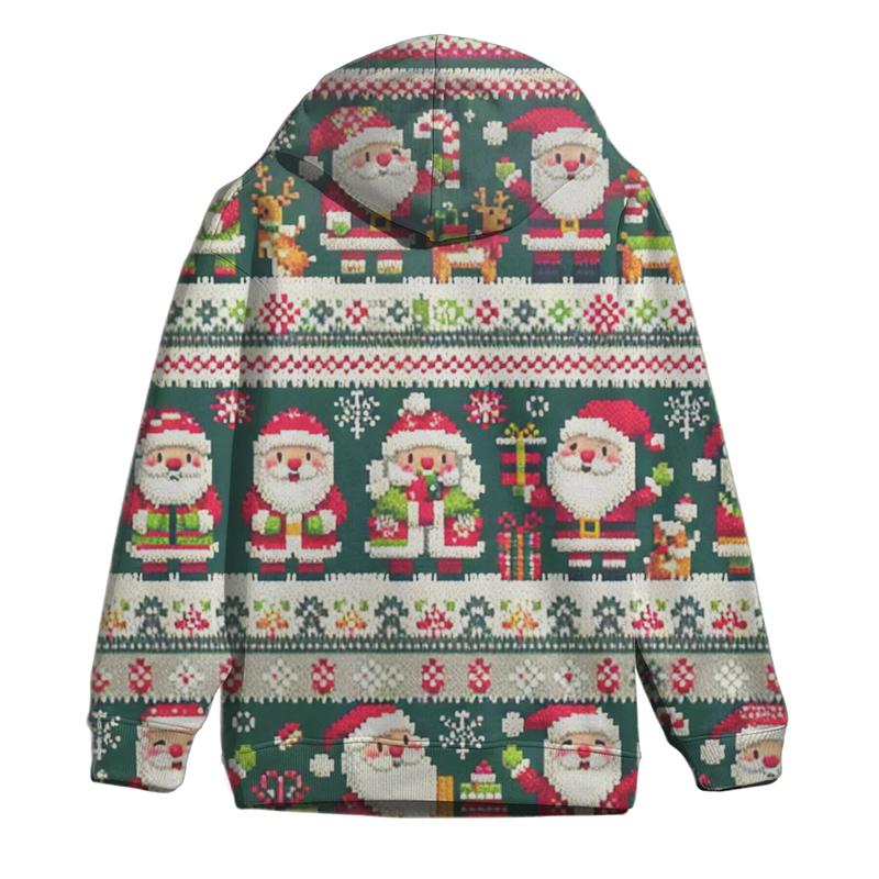 Whimsical Santa Parade Design Oversized Hoodie