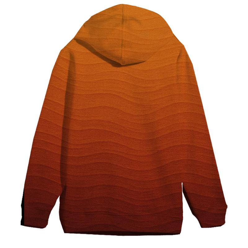 Vintage Sunset Ombre Oversized Hoodie