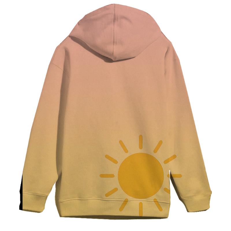 Blushing Sunrise Oversized Hoodie