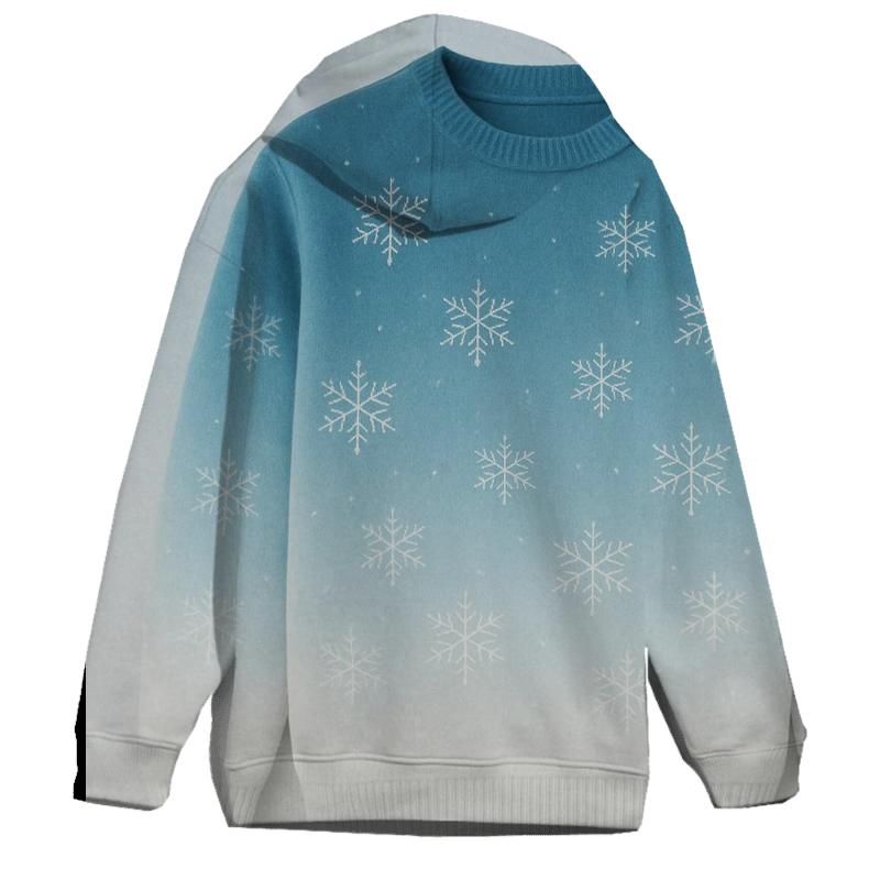 Frosty Winter Wonderland Oversized Hoodie
