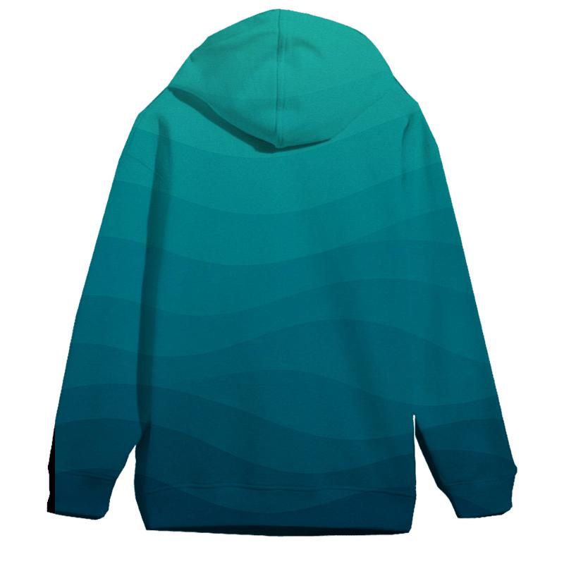 Ocean Tides Gradient Oversized Hoodie