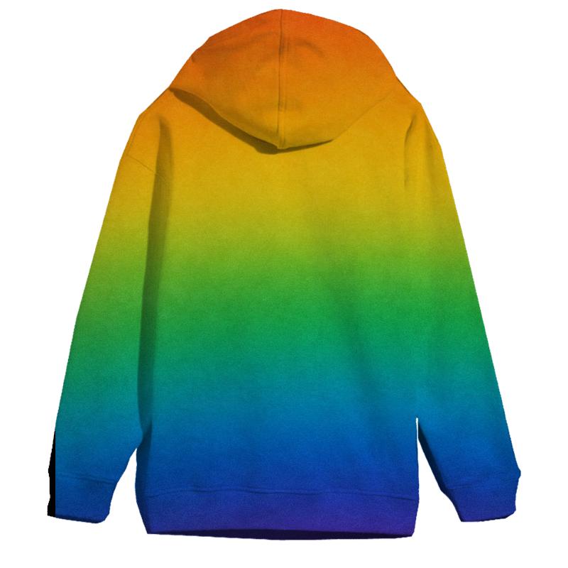Radiant Rainbow Fade Oversized Hoodie