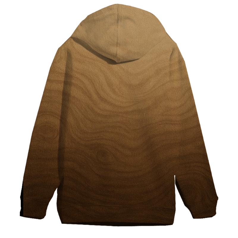 Rustic Wood Grain Oversized Hoodie