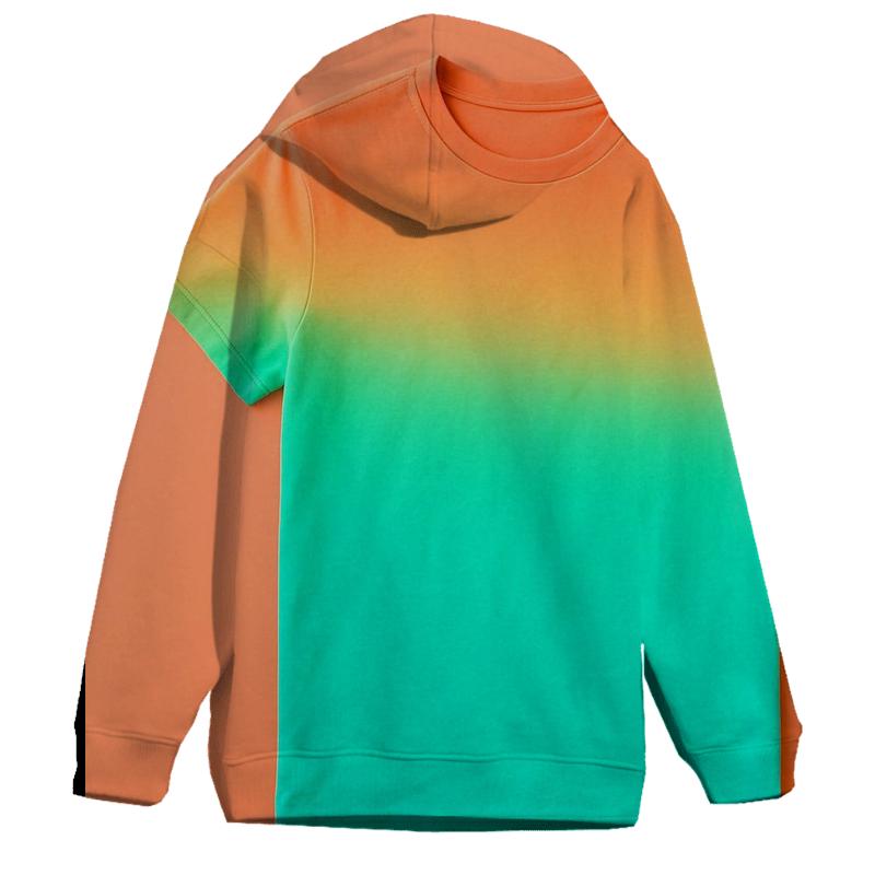 Tropical Paradise Gradient Oversized Hoodie