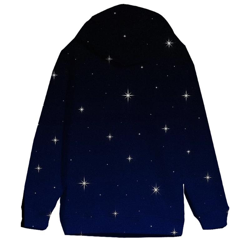 Royal Night Sky Oversized Hoodie