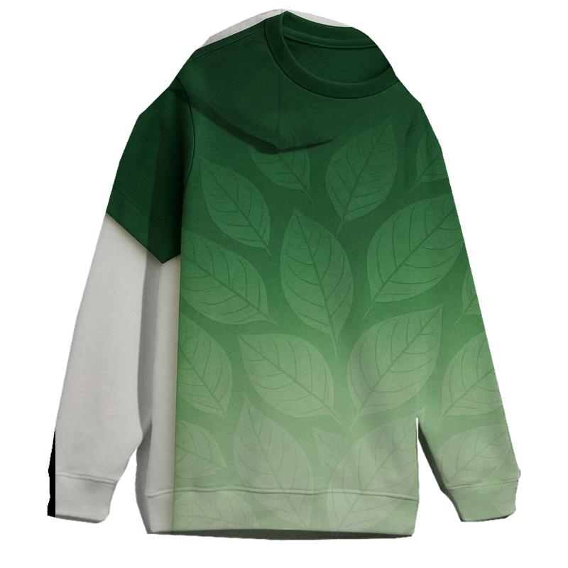 Emerald Forest Whisper Oversized Hoodie