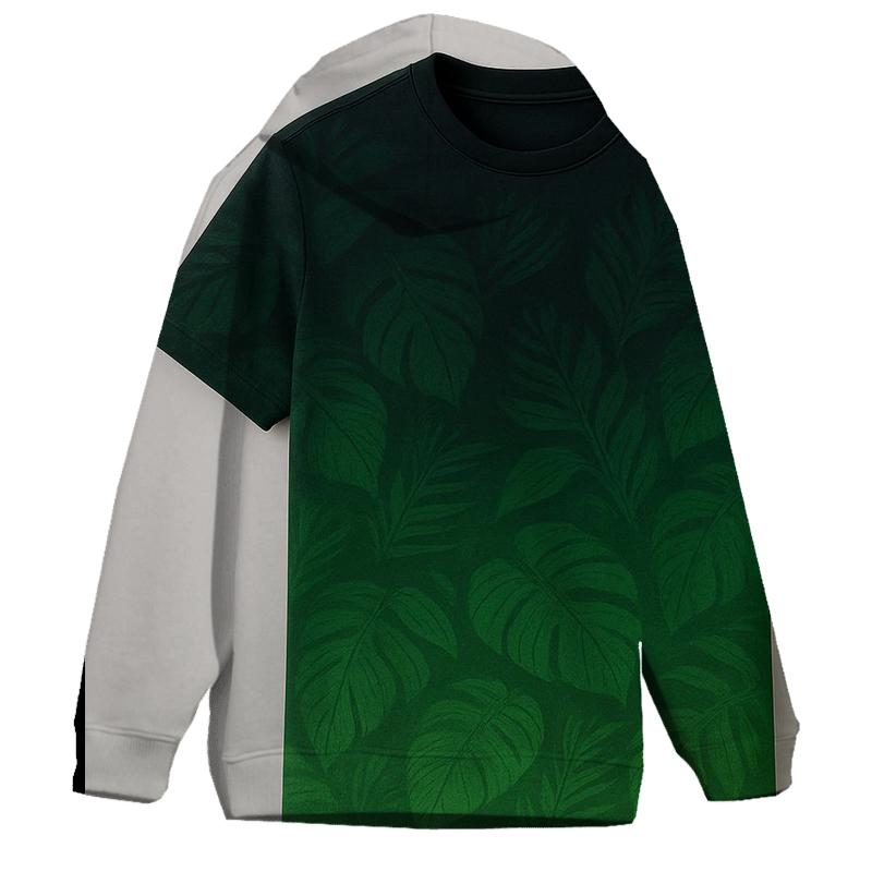 Electric Jungle Gradient Oversized Hoodie