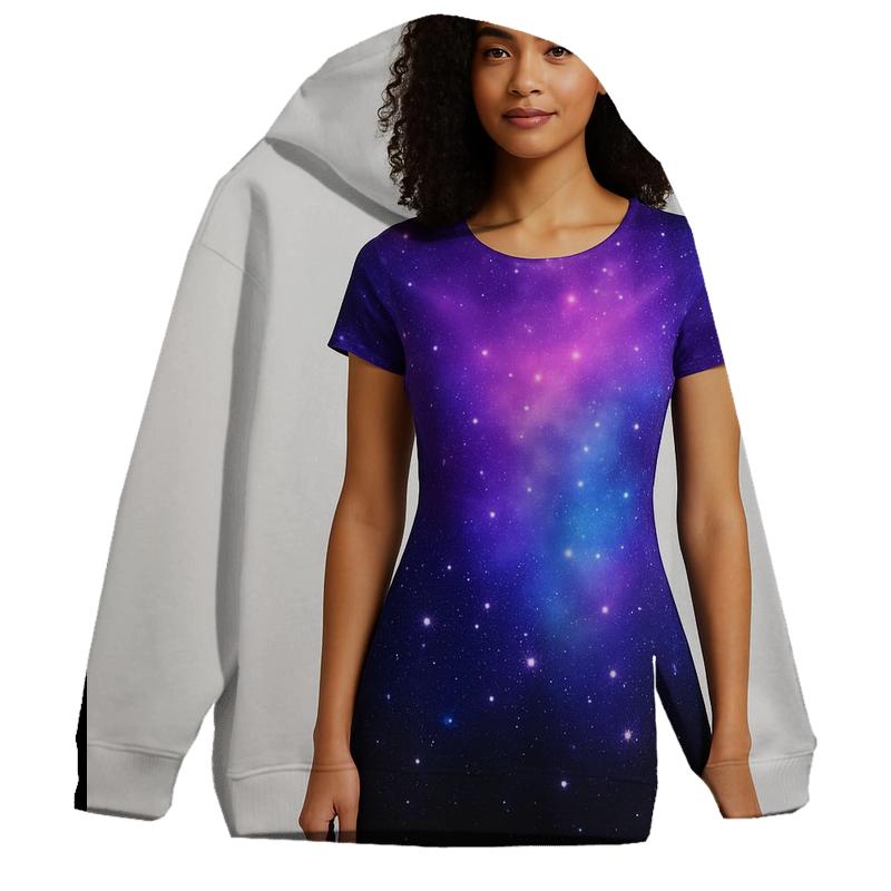 Galaxy Dreamscape Oversized Hoodie